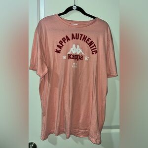 Kappa Pink Short Sleeve Tee with Authentic Logo